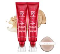 FV 2 Piezas Base Maquillaje Impermeable con Acabado Mate y Larga Duradero, Cobertura Media, Para Pieles Grasas y Mixtas, Base de Maquillaje Textura Ligera, 30g, Beige