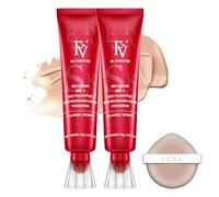 FV 2 Piezas Base Maquillaje Impermeable con Acabado Mate y Larga Duradero, Cobertura Media, Para Pieles Grasas y Mixtas, Base de Maquillaje Textura Ligera, 30g, Classic Ivory