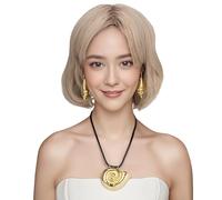 FVCENT Conjunto de pendientes de collar de caracol, collar de bruja del Mar de pulpo, collar de collar de mujer, collar de collar de hebilla de cuero, traje de rol.