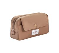 FVCTGHZ Estuche Transparente de Gran Capacidad for lápices, Caja de Gran Capacidad, diseño Multifuncional, Bolsa de papelería(Milk Coffee color1pc)