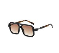 FVCTGHZ Gafas azules antis con montura ligera, gafas cuadradas ópticas de Negro transparente, gafas de bloqueo(Tea sunglass)