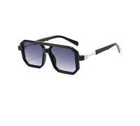 FVCTGHZ Gafas azules antis con montura ligera, gafas cuadradas ópticas de Negro transparente, gafas de bloqueo(Doubule sunglass)