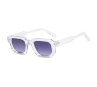 FVCTGHZ Gafas de sol cuadradas de montura pequeña estilo retro europeo y americano simples for mujeres(Color10)