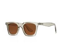 FVCTGHZ Gafas de sol cuadradas for mujer, gafas de sol UV400 con montura de lente transparente a la moda, gafas de sol azules for hombre(Champagne tea)