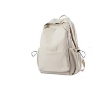 FVCTGHZ Mochila escolar ligera e informal for portátil universitario, mochila de viaje for escuela secundaria y preparatoria.(White)