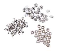 FVDPWYE 25 Piezas Botón de Presión Kit de Tornillo de Fijación con Estuche de Surtido de Cubierta en Material Antioxidante y Resistente Adecuado para