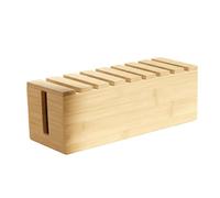 FVDPWYE Caja de Madera para Guardar Cables, a Prueba de Polvo Y Compacta, Ideal para El Teléfono Y La Oficina.