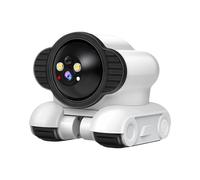 FVDPWYE Cámara Robot con Ruedas Cámara Móvil Bidireccional Doble Función Ignífuga PP Adecuado para Mascotas Niños en, Wi-fi