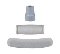 FVDPWYE Kit Accesorios para Muletas con Tapa Goma para el Pie Acolchado Fácil Instalar Exriores