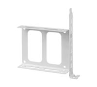 FVDPWYE Soporte de Montaje Doble para SSD con Tornillo, Soporte de Montaje para SSD de 2,5", Bahía de Unidad Metálica, Blanco