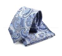 FVDZRFIE Corbata hombre Conjunto de corbata cachemira for hombre, corbatas boda for, pañuelo, Jacquard roja, verde y gris, accesorios fiesta(32)