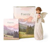 FVFVAHO Regalos de condolencias por la pérdida de un ser querido, regalos de hadas para mujeres, estatua de hada guardiana, regalo de condolencias, curación, figuras de hadas esculpidas pintadas a