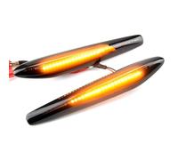 FVGOKMNA Intermitente lateral Luz De Giro Dinámica Desplazamiento Para Coche Indicador Secuencial De Espejo Retrovisor Compatible Con Alfa Para Romeo 159 Para Sportwagon(Black)