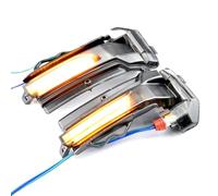 FVGOKMNA Intermitente lateral Luz De Giro Dinámica Desplazamiento Para Coche Indicador Secuencial Para Espejo Retrovisor Compatible Con Q2 Para GA 2016 2017 2018 2019(Yellow)