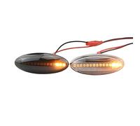 FVGOKMNA Intermitente lateral Luz De Posición Dinámica Luz Señal De Giro Luz Repetidora Compatible Con Toyota Para Yaris Para Mk2 2005-2009 OEM 91730-0D060(Black)
