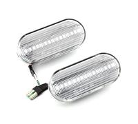 FVGOKMNA Intermitente lateral Luz De Señal Giro Luz Posición Lateral, Intermitente Secuencial Compatible Con VW Para Passat 3BG 2000 2001 2002 2003 OEM 14805294(White)