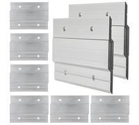 FVIEXE 16 Stück 10.2 cm französische Stollenaufhänger, robusto Metall-Bilderaufhänger mit Z-Stange, ineinandergreifende Aluminium-Z-Clips Zum Aufhängen von Bildern, Kanten, Wandmontage, Hardware-Kit