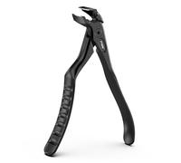 FVION Cortauñas para personas mayores - corta uñas adulto de cabeza en angular y abertura ancha para uñas gruesas, cortauñas pies de precisión con recoge uñas (Negro)