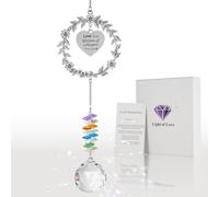 FvMemo Regalos conmemorativos por la pérdida de un ser querido, atrapasueños de bola de cristal transparente, regalos de duelo de condolencias arcoíris, idea para la pérdida de mamá, papá, bebé