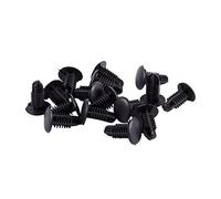 Fvoagaou 16 piezas de remaches de plástico clip 4 mm x 5 mm x 15 mm negro