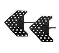 Fvoagaou 2 Piezas de Flechas LED Amarillas Secuenciales 33-SMD áMbar para Luces de Señal de del Espejo Lateral del AutomóVil