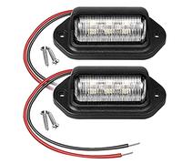 Fvoagaou 2 Piezas Luz LED de 12 V para MatríCula de NúMero para Coches, Barcos, Motocicletas, Aviones, VehíCulos Recreativos, Camiones, Remolques, LáMparas Exteriores