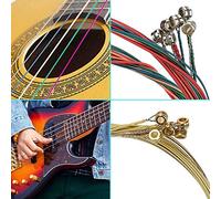 Fvoagaou Kit de Accesorios de Guitarra de 65 Piezas con Cuerdas de Guitarra, Afinador, Cejilla, PúAs, Soporte de PúAs, PúAs de Dedo Pulgar, de Puente