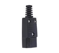 Fvoagaou Negro IEC-320 C14 Macho Clavija Conector Enchufe de Entrada de Potencia 250V 10A