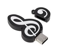 Fvoagaou Palillo USB 2.0 Palillo de Memoria de Lido USB 2.0 Memoria de simbolo de Notas Musicales Palillo de Memoria Dispositivo de Flash USB Externo 4GB