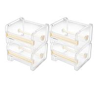 Fvoagaou Paquete de 4 Dispensador de Cinta Adhesiva Washi Transparente de Escritorio Visible, Cortador de Cinta, Soporte de Cinta en Rollo
