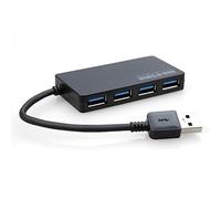 Fvoagaou USB 3.0 Concentrador Divisor de Expansion Compacto Delgado de Alta Velocidad de 4 Puertos