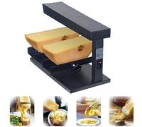 FVPJUXSG Melter De Queso Eléctrico: Combinación De Queso De 750w, Altura Y ángulo Ajustable, Calefacción Rápida, 2 Ruedas De Media Queso, Calentador De Queso para Nachos, Restaurantes, Cocinas (750d)