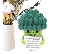 FVPKYUR 1 Pieza 7,8 x 6,3 cm Apoyo Emocional Crochet Muñeca de Ganchillo con Apoyo Emocional, Apoyo Positivo Crochet, Juguete de Muñeca Positiva, Juguete de Apoyo Emocional