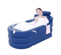 FVPKYUR Bañera hinchable,Bañera hinchable para adultos | Bañera de agua caliente plegable - Bañera inflable independiente con función portátil para adultos con reposacabezas soporte lumbar bolsillo de