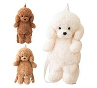 FVPKYUR Bolso De Hombro De Peluche | Bolso De Hombro De Animal De Peluche | Suave - Mochila Perro para Niñas Escuela Viajes Infantil Mujer Exterior Vacaciones