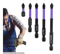 FVPKYUR Brocas Magnéticas,Broca Magnética De Acero | Accesorios Metálicos De 5 Piezas Adaptador Para Llaves De Impacto Y Extensiones De Seguridad