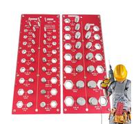 FVPKYUR Comprobador de roscas para tornillos y tuercas - Identificación instantánea de 2 piezas,Herramienta de medición de tuercas de tornillo,Para cerrajería mecánica Artesanía taller de automóviles