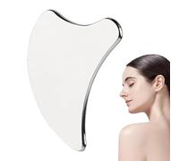 FVPKYUR Cuerpo de acero inoxidable Sha, raspador de herramientas sha - Herramienta sha resistente y segura - Piedras de masaje Herramientas de masaje manual efectivas para rostro, ojos, cuello y