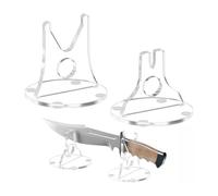 FVPKYUR Expositor De Cuchillos - 2 Piezas Almacenamiento de Cuchillos Antideslizante | Repisa Expositora De Acrílico | Para Tocador Hogar Cocina Mesa Escritorio Sala De Fiesta