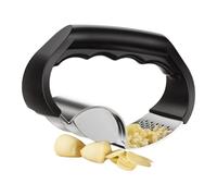 FVPKYUR Prensa de ajos basculante | 2 en 1 mango ergonómico apto para lavavajillas, cocina prensador de ajos y jengibre - para el hogar, camping, picnic, barbacoa, aplastar sin esfuerzo