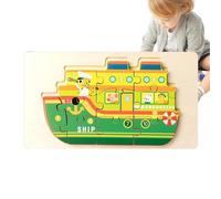 FVPKYUR Puzzles De Camión De Bomberos Juego de ingenio portátil para niños
