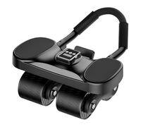 FVPKYUR Rueda Abdominal | Entrenador Silencioso Para Core En Casa | Con Contador Y Apoyo Para Portátil Para Principiantes Hombres Mujeres