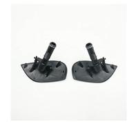 FVPWRX Parachoques delantero cubierta lavafaros tapas, para Porsche, para 95B 2014 2015 2016 2017 2018 Tapa de la boquilla de la lavadora(Black Pair)