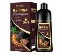 Fvquhvo Champú a base de hierbas para cabello castaño claro - Tinte para el cabello duradero 3 en 1 para mujeres y hombres, 17,60 Fl Oz
