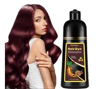Fvquhvo Champú de color natural para cobertura de canas, color rojo instantáneo 3 en 1, champú de tinte para el cabello, champú para cabello rojo, funciona en minutos, champú para cabello rojo, champú