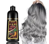Fvquhvo - Champú de tinte plateado para el cabello: el champú de tinte gris plateado FVQUHVO te ayuda a eliminar colores desiguales y cabello opaco, no requiere mezclar