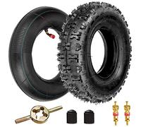FVRITO 4.10-6 4.10/3.50-6 NHS Neumático y tubo interior para Go Kart chino ATV Quad 4 ruedas, mini bicicleta, equipo de césped, jardín, rotottiller, soplador de nieve, carretilla tractor de césped con