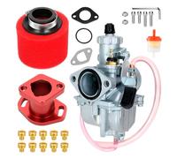 FVRITO VM22 Racing Performance - Carburador de entrada principal para motor Predator de 212 cc Mini Bike Go Kart GX200 196cc Motor Honda Clone Go Kart, color rojo