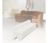 FVTVHEV Sofá Telescópico Plegable De Acordeón De Papel Banco de Nido de Abeja de Papel Kraft Diseño de Estructura alveolar Gran Capacidad de Carga No Requiere Montaje(Blanco)