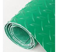 FVTVHEV Suelo de Caucho antideslizante Suelo de Goma PVC Negro 1,5 mm de espesor Aislamiento antivibratorio y acústico Alfombrillas De Calidad Comercial Apto para uso en interiores y exteriores(Verde,